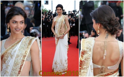 White saree cannes 2010