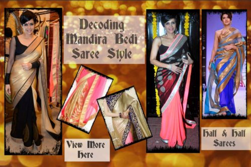 View more Half-and-half sarees Half and half sarees mandira bedi