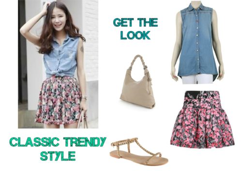 Classic Trendy style Denim Look