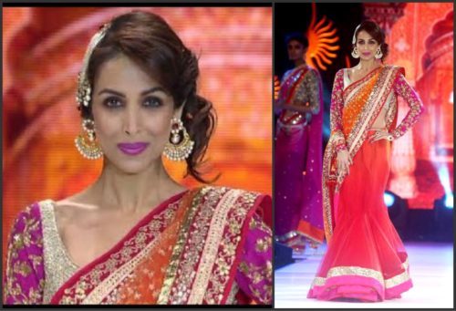 Malaika arora khan iifa saree 2014