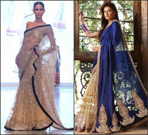 Saree styles Sabyasachi look
