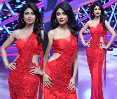 Shilpa in Sonakshi Raaj Saree