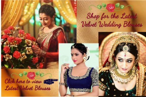 velvet wedding blouse