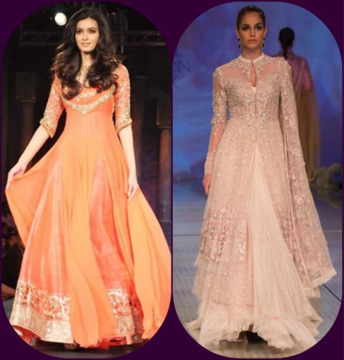 designer salwar kameez ovelay style