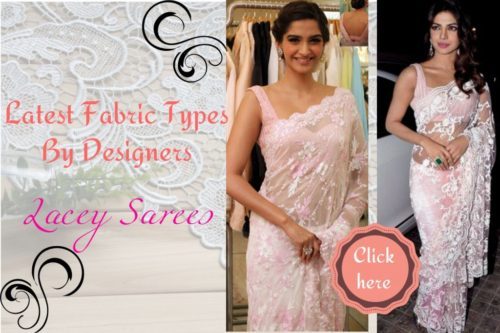 Sonam Kapoor and Priyanka Chopra in lace saree