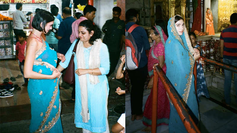 Dua Lipa in Indian Saree