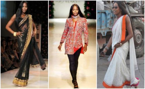 Naomi Campbell ramp walk