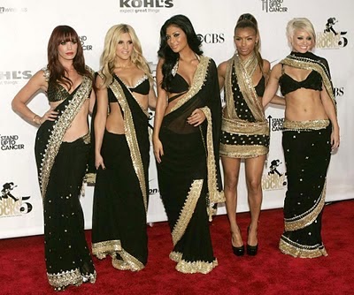 Pussycat Dolls in Saree