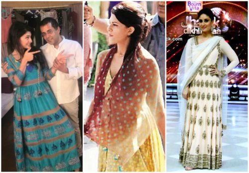 Kick Movie Jacqueline and Kareena at Jhalak Dikhlaja 2014