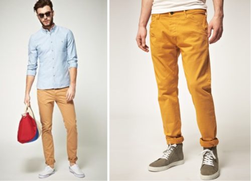 Yellow Cotton Trouser
