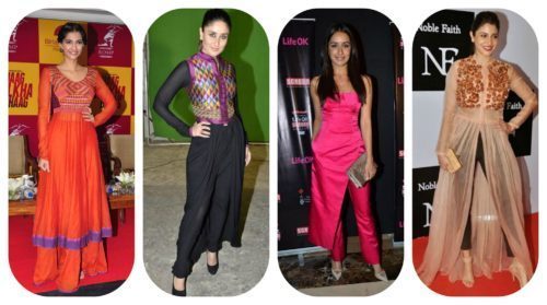 Bollywood celebrities in Boho kurtis