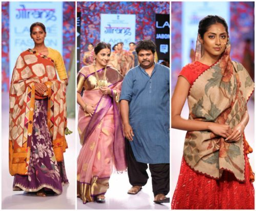 Vidhya Balan walks for Gaurang Shah LFW 2015