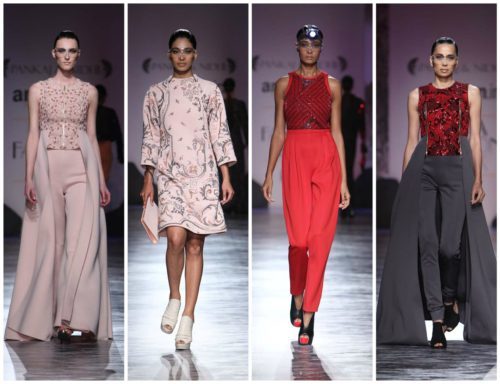 Pankaj & Nidhi Amazon India fashion Week 2015