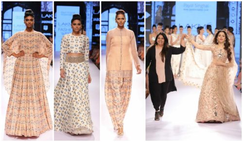 Payal Singhal and Tamanna Bhatia at Lakme Fashion Week 2015