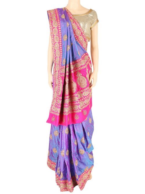 Work silk saree for brides