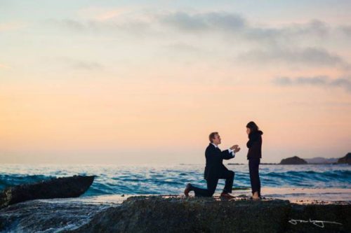 Romantic Beach Proposal
