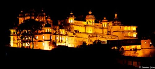 City Palace at night