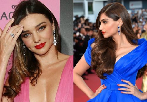 Miranda Kerr and Sonam Kapoor at Cannes 2015
