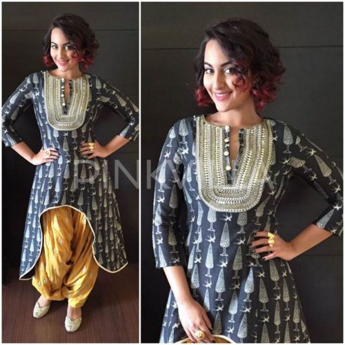 Sonakshi Sinha style Patiala Suit