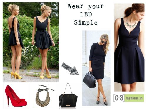 what to wear with Little black dress