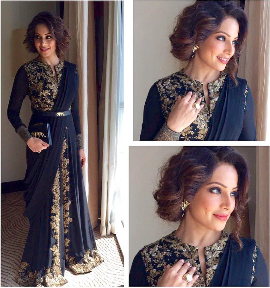 Bipasa Basu in Anarkali Salwar Suit by Sabyasachi