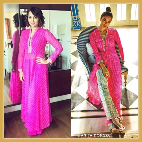 Sonakshi Sinha in Indo Western Salwar Kameez
