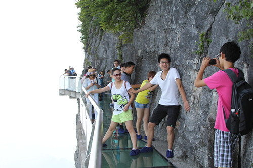 Skywalk at the Tianmen Mountain