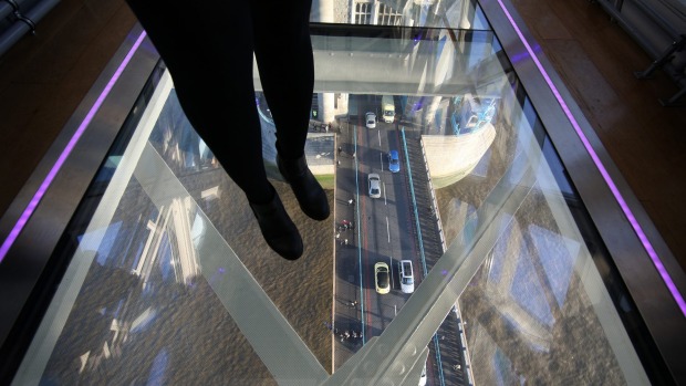 an amazing walkway on hight