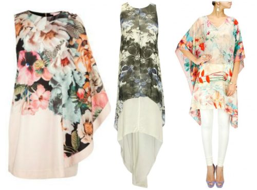 floral print tunic and kaftan