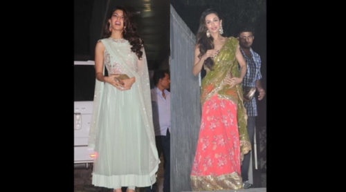 Jacqueline and Malaika Arora Khan