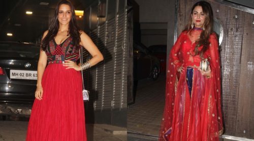 Neha and Amrita in red hot color