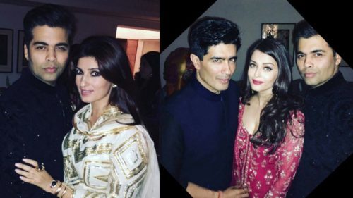 Karan Johar, Twinkle Khanna, Manish Malhotra and Aishwarya Rai Bachchan chilling at party together