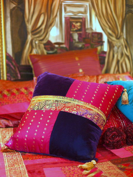 cushion covers from saree cushion covers from saree, DIY saree cushion covers