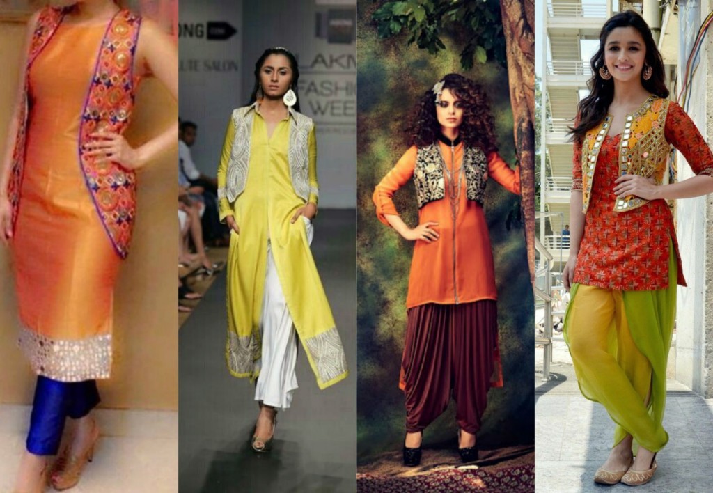 Kurti with Vest, traditional Indian vest - View Latest G3 Designer Kurtis Kurti with Vest, traditional Indian vest