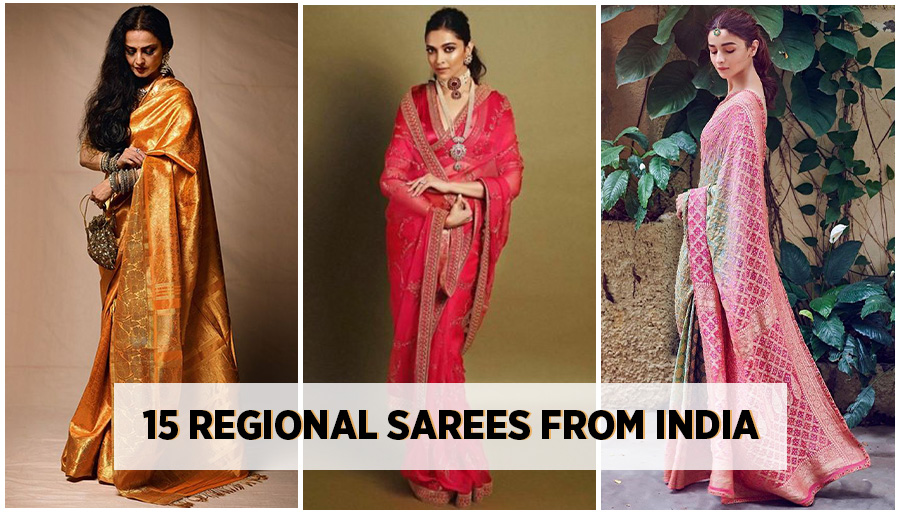 Types of regional sarees from India