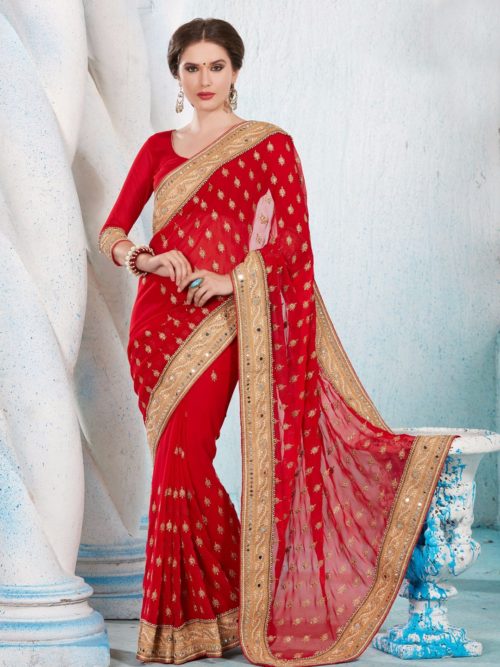 View more red saree collection Red Saree