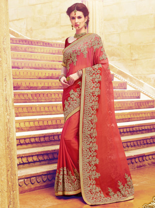 View more red marble chiffon designer embroidery saree red marble chiffon designer embroidery saree