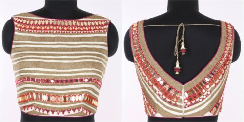 Mirror work embroidered Choli