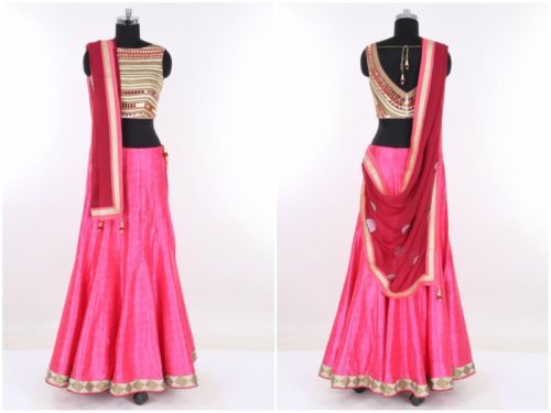 Pink Lehenga Choli for Sangeet Reception