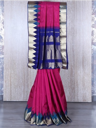 purple wine saree