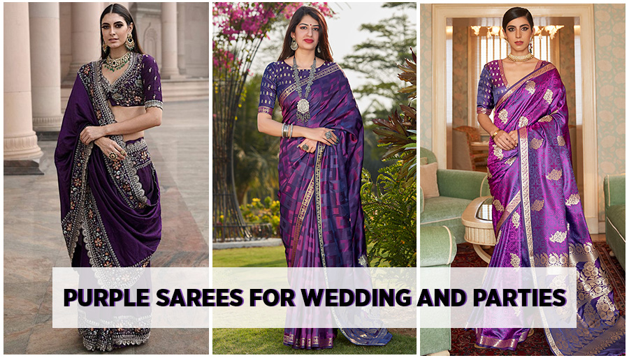Purple Sarees
