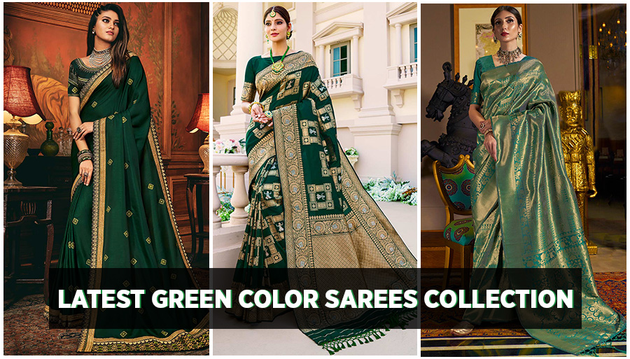 Green Color Sarees Collection