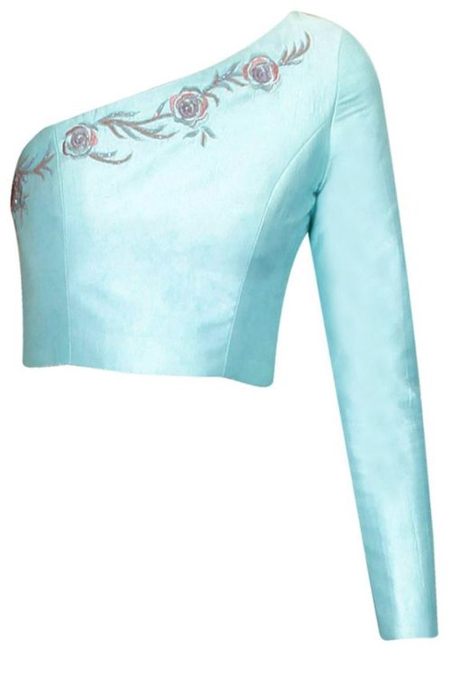 One-shoulder off neckline