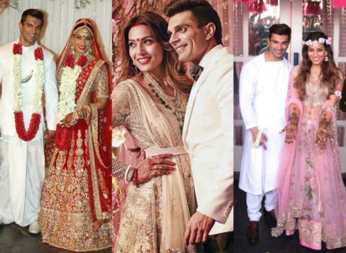 Bipasha and karan wedding wear looks 2016