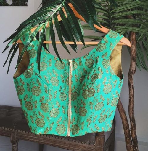 V neck line Peplum style blouse