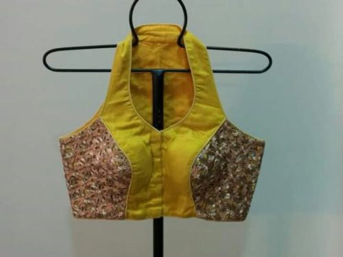 Halter neck style blouse