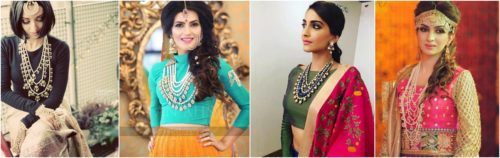 bridal jewellary earringbridal Neck pieces for Indian Saree