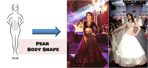 how to choose Lehenga according to body shape