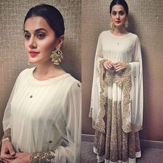 Cape neck line salwar kameez