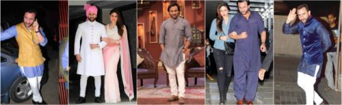 Saif Ali Kahan, Celebrities In Indian Ethnic Wear